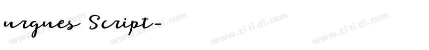 urgues Script字体转换